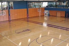 Photo of indoor basketball court