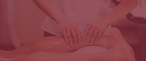 photo of a leg massage - with red overlay