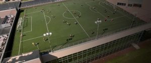 photo of soccer court on the roof of Princeton Club