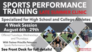 sports performance training flier