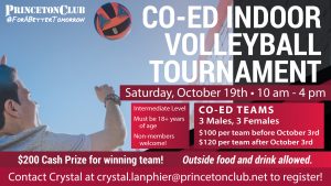 coed indoor volleyball flier