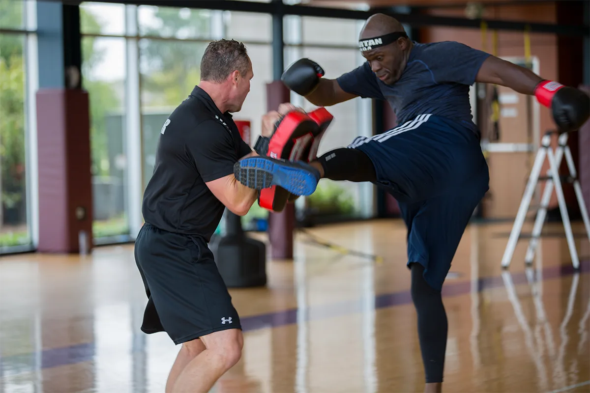 kickboxing training